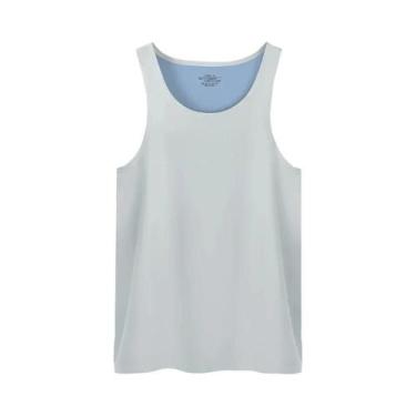 Imagem de Camiseta Sem Costura Slim Fit Respirável Para Homens, Regata De Verão 