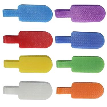 Imagem de Unlorspy 40 etiquetas de cabo, etiquetas de fio à prova d'água, etiquetas de cabo multicoloridas, etiquetas de identificação eletrônica graváveis para organização de eletrônicos/computador e