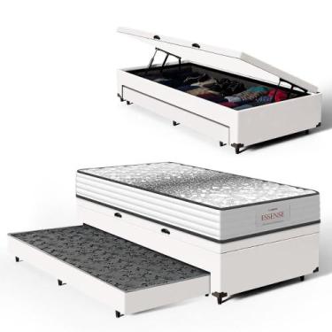 Imagem de Cama Box Baú com Colchão de Molas Ensacadas Double Face Essence Probel