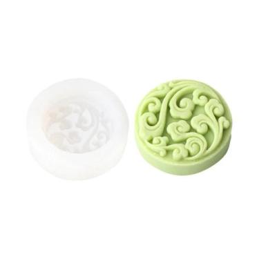 Imagem de Molde De Silicone Redondo 3D Para Sabonete, Vela, Resina, DIY, Present