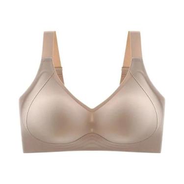 Imagem de Sutiã Sem Fio E Sem Costura Para Mulheres, Cobertura Total, Suporte Su