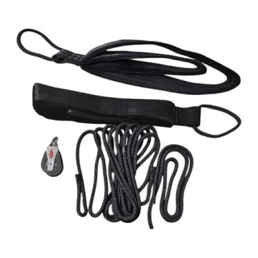 Imagem de Colaxi Cordas de tração para Pilates Reformer, 5,2 m x 1 m, com alça dupla para puxar para baixo, substituindo a polia para treinamento de força, Style C