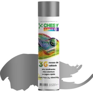 Imagem de Tinta spray chesy metalico grafite 210g 400ml chesiquimica