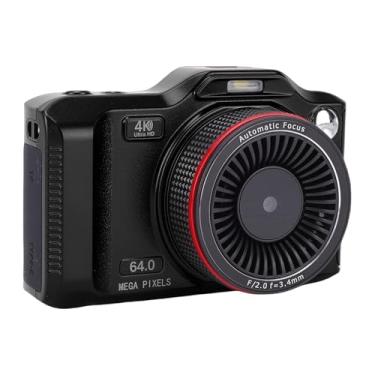 Imagem de Asixxsix Câmera Digital, Câmera 4K de 64 MP para Fotografia Com Zoom Digital de 18X e Foco Automático, Transferência WiFi, Bateria de 1200mAh, Compacta de Disparo de Ponto (Preto)