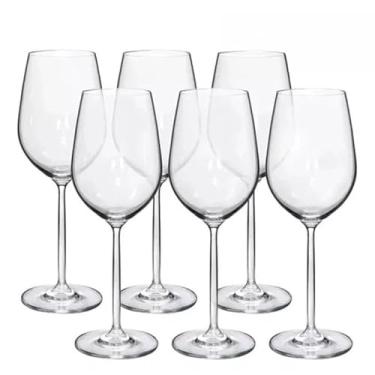 Imagem de Conjunto 6 Taças de Cristal 460ml – Elegantes para Vinhos e Bebidas, Ideal para Mesa Posta e Jantares Sofisticados em Casa