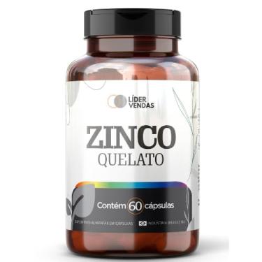 Imagem de Zinco Quelato 500mg - Suplemento Mineral de Alta Absorção - 60 Cápsulas - Auxilia no Sistema Imune, Saúde da Pele e Proteção Antioxidante - Rendimento para 60 Dias - Vegano