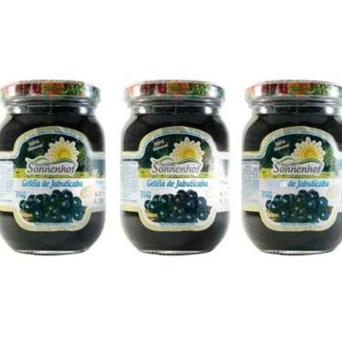 Imagem de Kit com 3 Potes de Geleia Extra de Jabuticaba 310g - Fazenda Sonnenhof