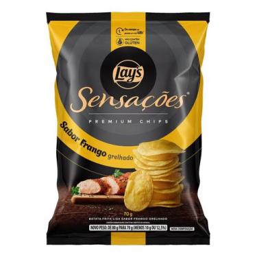 Imagem de Kit c/ 2 Batata Frita Lisa Sabor Frango Grelhado Sensacoes - Lay's