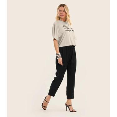 Imagem de Calça Feminina Em Alfaiataria Endless Preto, G, Preto