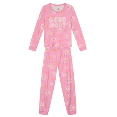Imagem de Pijama Infantil Menina Brilha no Escuro Good Night Brandili-Feminino