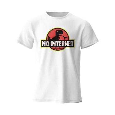 Imagem de Camiseta De Algodão Oversized Masculina Com Estampa Engraçada Sem Inte