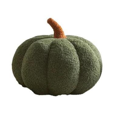 Imagem de Almofada Decorativa De Pelúcia Em Forma De Abóbora Laranja, Estilo Nór