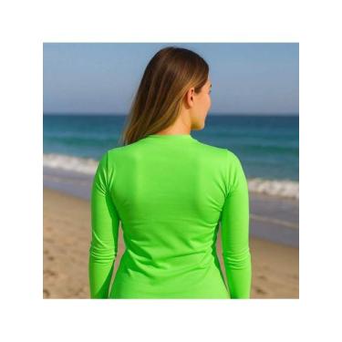 Imagem de Blusa Térmica Feminina Proteção Solar UV 50 Manga Longa Segunda Pele V