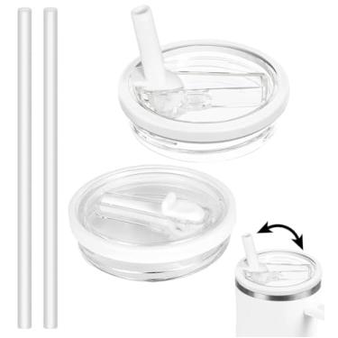 Imagem de Bagtopia Tampa de copo de substituição de 850 g compatível com Stanley Quencher, tampas de canudo à prova de vazamento, capa superior à prova de derramamento compatível com acessórios Stanley Cup