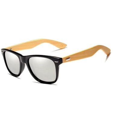 Imagem de Óculos De Sol Kingseven Vintage Hastes De Madeira Uv400