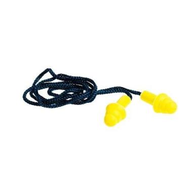 Imagem de Protetor Auricular Silicone 18db Maxxi Royal Amarelo Com Cordão