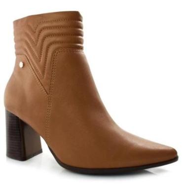 Imagem de Bota Ramarim Feminina Aveia Preto e Whisky Ref:58123-Feminino