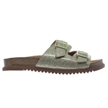 Imagem de Chinelo Papete Infantil Menina Molekinha 2357.103 Dourado-Feminino