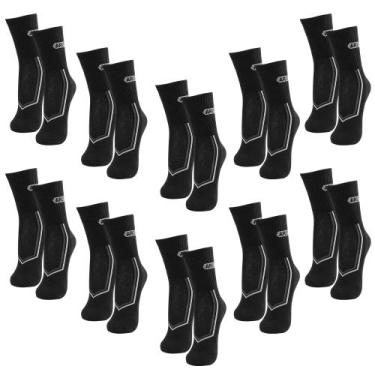 Imagem de Kit 10X Meia Cano Alto AR15 Sport Poliamida Algodão Premium - Preto