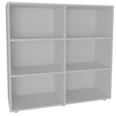 Imagem de Estante Livreiro 6 Nichos Geórgia - Branco