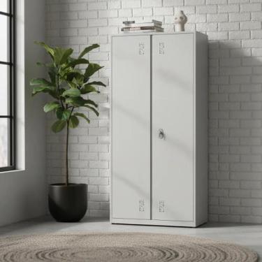 Imagem de Armário de Aço Organizador 2 Portas 3 Prateleiras - W3