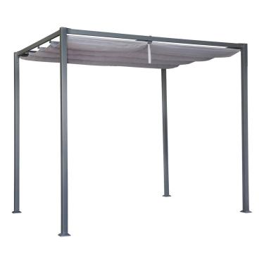 Imagem de Tenda Pergolado Cinza Aco E Poliester 3x3m - Lisboa