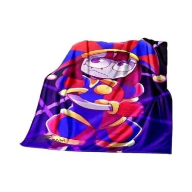 Imagem de Cobertor Digital Circus Cartoon De Flanela Quente E Confortável Para S