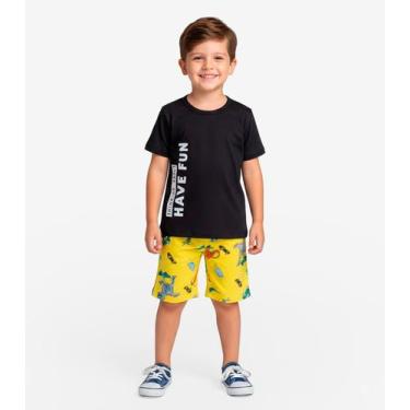 Imagem de Conjunto Infantil Masculino Select Amarelo - Rovitex Kids, 2, Amarelo