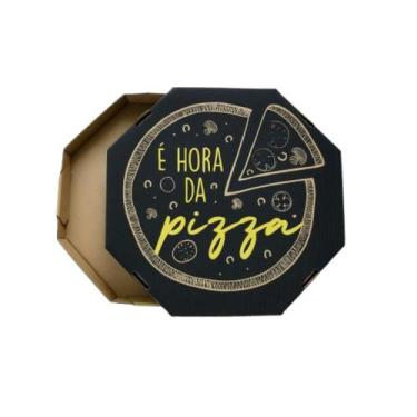 Imagem de Emb. p/pizza 25cm kraft impressa e hora - pc c/25 - WR