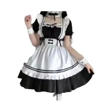 Imagem de Fantasia De Maid Lolita plus Size Para Meninas E Mulheres, Cosplay De 