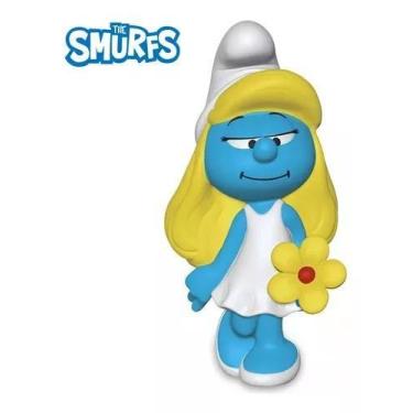 Imagem de Boneca Smurfette 14cm Vinil Atóxico Infantil Cardoso Toys