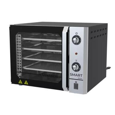 Imagem de Forno Turbo Convector Smart Basic 4 Esteiras Preto E Painel Inox FCSB4E Venâncio 57503 110V