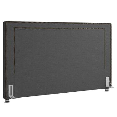 Imagem de Cabeceira Cama Box Casal Queen 160Cm Mali P02 Linho Chumbo