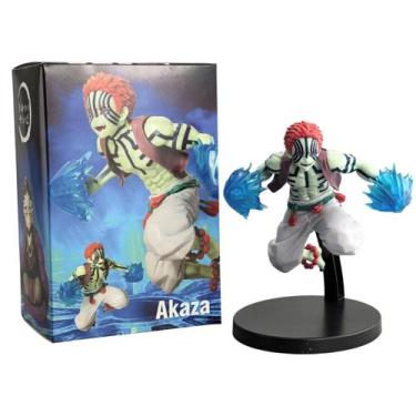 Imagem de Boneco Demon Slayer Akaza 14cm com Soryu Action Figure - Genérica