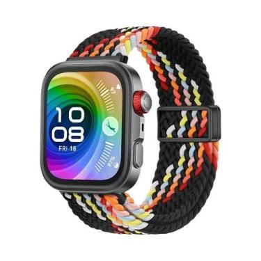 Imagem de Pulseira De Nylon Trançada Ajustável Para Huawei Watch Fit 3/4/4 Pro, 