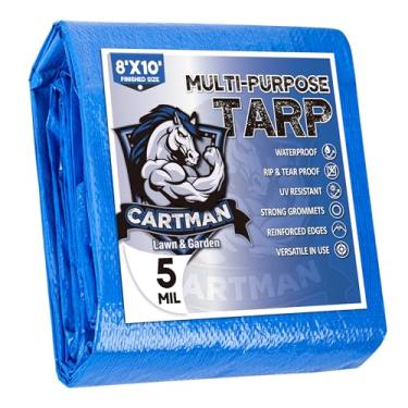 Imagem de CARTMAN Lona de poliéster azul de 2,5 x 3,5 m de espessura, capa protetora multiuso par...