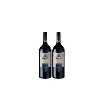 Imagem de Kit 2 Un Vinho de Mesa Jota Pe Tinto Seco Tradicional 1 L