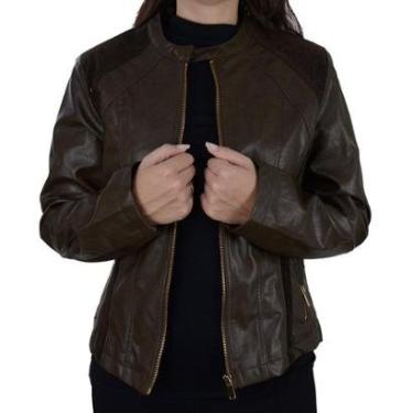 Imagem de Jaqueta Feminina Alpelo Expresso Suede Marrom - 40300097-Feminino
