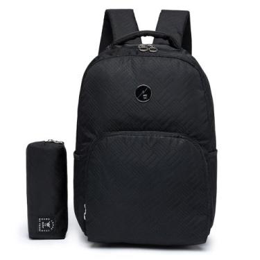 Imagem de Mochila Escolar Com Estojo Hang Loose Reforçada Grande