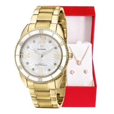 Imagem de Relógio Feminino Champion Ana Hickmann Dourado AH28491H