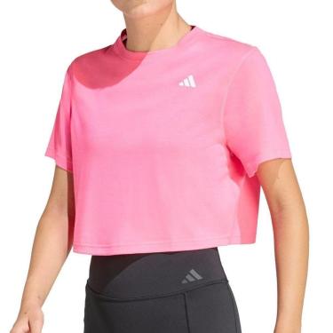 Imagem de Camiseta Cropped Feminina Adidas Boxy Essentials Rosa - KB7-Feminino