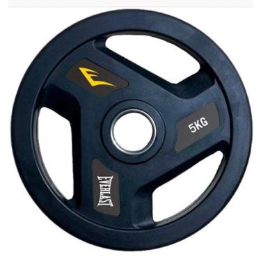 Imagem de Anilha Olímpica de Borracha Everlast 5kg para Treinamento Funcional