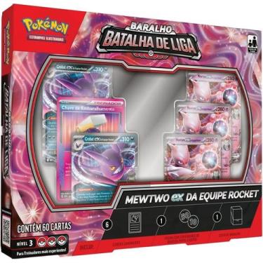 Imagem de Jogo de Cartas - Pokemon Deck Batalha de Liga Mewtwo Ex - Equipe Rocke