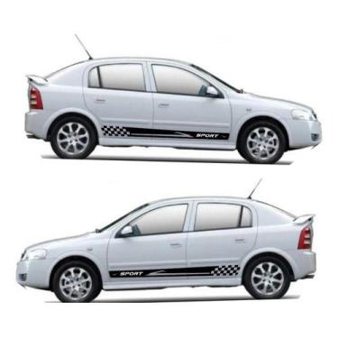 Imagem de Kit 2 Adesivo Lateral Do Carro Astra Chevrolet Faixa Adesiva - onl