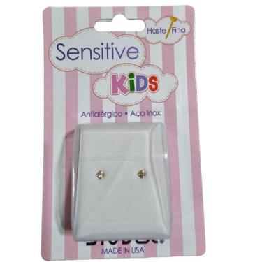 Imagem de Brinco Studex Sensitive Kids Aço Cirúrgico e Esterilizado, Cristal men