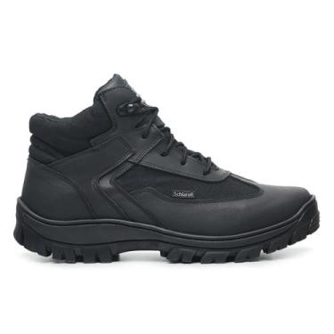 Imagem de Bota Coturno Tático Militar Motociclista Adventure Couro - SCH, 44, Pr