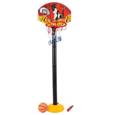 Imagem de Tabela De Basquete Reguláve Com Bola - St Import Tabela De Basquete Regulável - Cesta C...