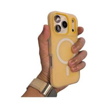 Imagem de Capa Antichoque Magsafe Transparente Fosca Macia Para iPhone 17 pro Ma