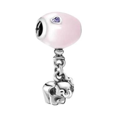 Imagem de Pulseira De Prata Esterlina 925 Com Pingente De Panda, Elefante E Porq