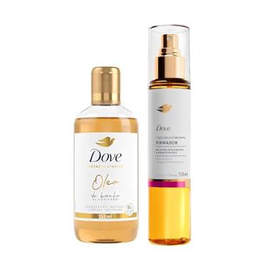 Imagem de Dove Kit Sabonete Líquido Óleo de Banho 240ml + Sérum Óleo Corporal Firmador Spray 150m...